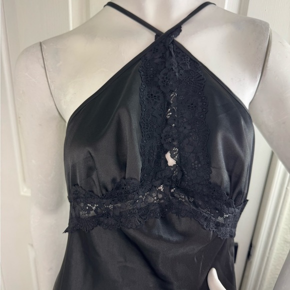 Sincerely Jules Elegant Black Satin Gown Size Medium.   #183 - Picture 7 of 13